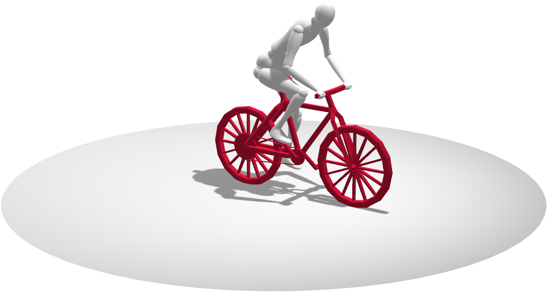 绘画临摹速写人体模型-骑自行车